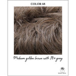 Load image into Gallery viewer, COLOR 48-Medium golden brown with 10% gray
