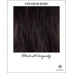 Load image into Gallery viewer, 1B/BURG-Black with burgundy

