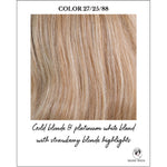 Load image into Gallery viewer, 27/25/88-Gold blonde &amp; platinum white blend with strawberry blonde highlights
