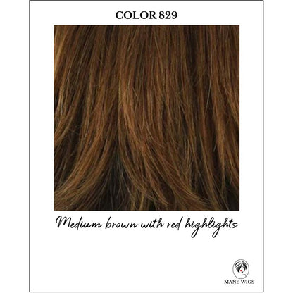 829-Medium brown with red highlights