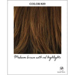 Load image into Gallery viewer, 829-Medium brown with red highlights
