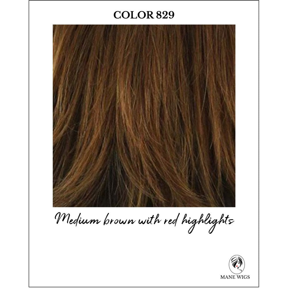 829-Medium brown with red highlights