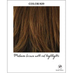 Load image into Gallery viewer, 829-Medium brown with red highlights
