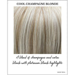 Load image into Gallery viewer, Cool Champagne Blonde-A blend of champagne and satin blonde with platinum blonde highlights
