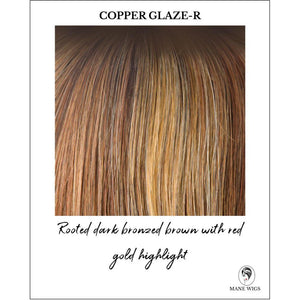 Copper Glaze-R-Rooted dark bronzed brown with red gold highlight