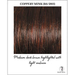 Load image into Gallery viewer, Coppery Mink (R6/28H)-Medium dark brown highlighted with light auburn
