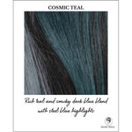Load image into Gallery viewer, Cosmic Teal-Rich teal and smoky dark blue blend with steel blue highlights
