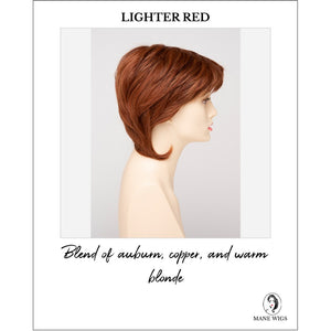 Coti By Envy in Lighter Red-Blend of auburn, copper, and warm blonde