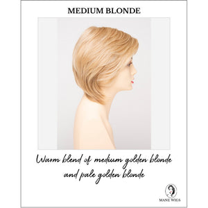Coti By Envy in Medium Blonde-Warm blend of medium golden blonde and pale golden blonde