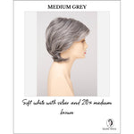 Load image into Gallery viewer, Coti By Envy in Medium Grey-Soft white with silver and 20% medium brown
