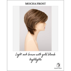 Coti By Envy in Mocha Frost-Light ash brown with gold blonde highlights
