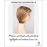 Load image into Gallery viewer, Coti By Envy in Sparkling Champagne-R-Medium ash blonde with pale blonde highlights and medium brown roots
