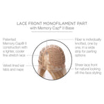 Load image into Gallery viewer, Lace front monofilament part with Memory Cap II Base
