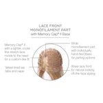 Load image into Gallery viewer, Lace front monofilament part with Memory Cap II Base
