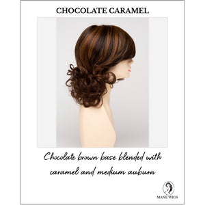 Danielle By Envy in Chocolate Caramel-Chocolate brown base blended with caramel and medium auburn