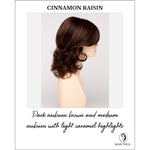 Load image into Gallery viewer, Danielle By Envy in Cinnamon Raisin-Dark auburn brown and medium auburn with light caramel highlights
