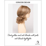 Load image into Gallery viewer, Danielle By Envy in Ginger Cream-Dark golden and ash blondes with pale ash blonde highlights

