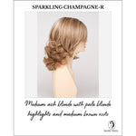 Load image into Gallery viewer, Danielle By Envy in Sparkling Champagne-R-Medium ash blonde with pale blonde highlights and medium brown roots
