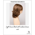 Load image into Gallery viewer, Danielle By Envy in Toasted Sesame-R-Light brown blend with medium brown roots
