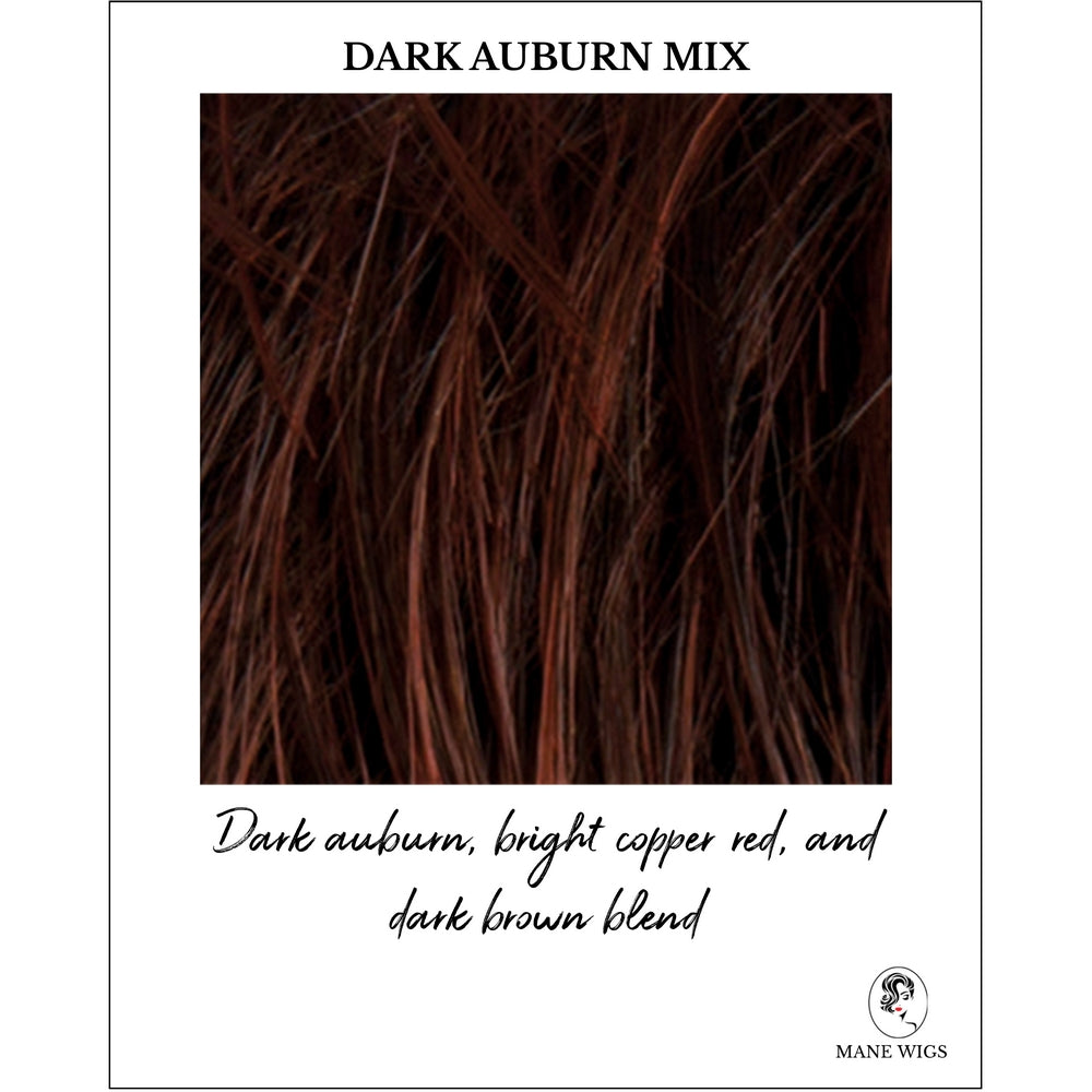 Dark Auburn Mix-Dark auburn, bright copper red, and dark brown blend