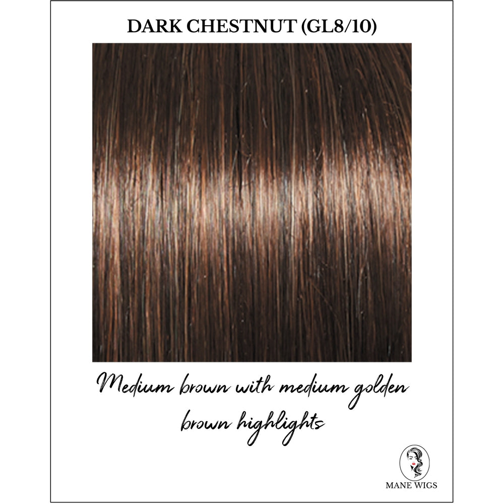 Dark Chestnut (GL8/10)-Medium brown with medium golden brown highlights