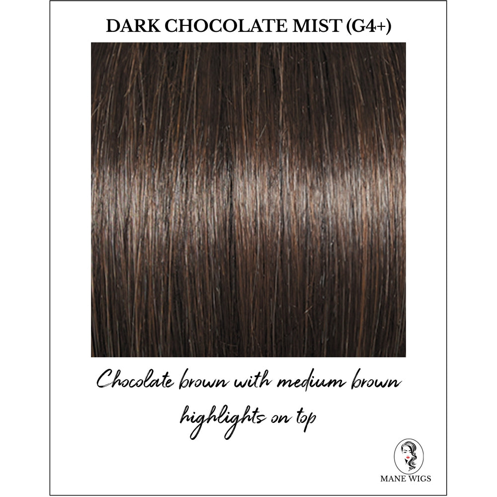 Dark Chocolate Mist (G4+)-Chocolate brown with medium brown highlights on top