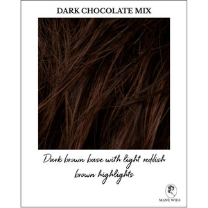 Dark Chocolate Mix-Warm medium brown, dark auburn, and dark brown blend