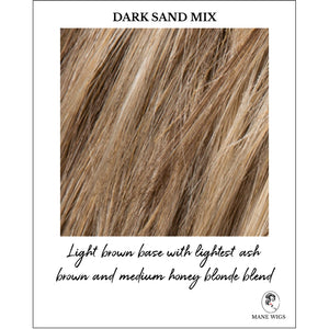 Dark Sand Mix-Light brown base with lightest ash brown and medium honey blonde blend