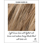 Load image into Gallery viewer, Dark Sand-R-Light brown base with lightest ash brown and medium honey blonde blend with dark roots
