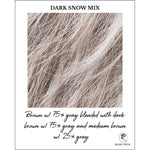 Load image into Gallery viewer, Dark Snow Mix-Brown w/ 75% gray blended with dark brown w/ 75% gray and medium brown w/ 25% gray
