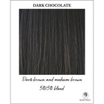 Load image into Gallery viewer, Dark Chocolate-Dark brown and medium brown 50/50 blend
