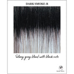 Load image into Gallery viewer, Dark Smoke-R-Silvery gray blend with black roots
