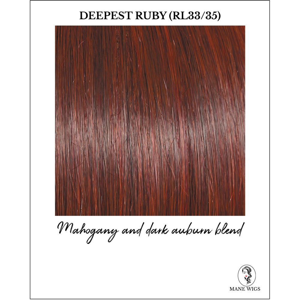 Deepest Ruby (RL33/35)-Mahogany and dark auburn blend