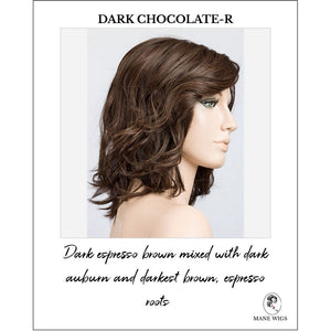 Delight Mono by Ellen Wille in Dark Chocolate-R-Dark espresso brown mixed with dark auburn and darkest brown, espresso roots