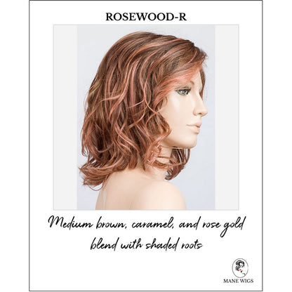 Delight Mono by Ellen Wille in Rosewood-R-Medium brown, caramel, and rose gold blend with shaded roots