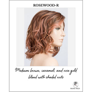 Delight Mono by Ellen Wille in Rosewood-R-Medium brown, caramel, and rose gold blend with shaded roots