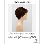 Load image into Gallery viewer, Destiny By Envy in Cinnamon Raisin-Dark auburn brown and medium auburn with light caramel highlights
