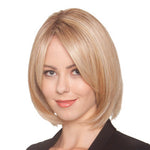 Load image into Gallery viewer, Double Shot Bob Hand-Tied by Belle Tress wig in Honey w/ Chai Latte Image 2
