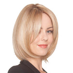 Load image into Gallery viewer, Double Shot Bob Hand-Tied by Belle Tress wig in Honey w/ Chai Latte Image 4
