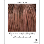 Load image into Gallery viewer, Dusty Rose-Rosy mauve and dark blonde blend with medium brown roots
