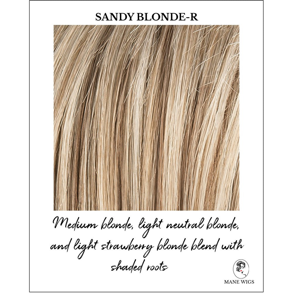 En Vogue by Ellen Wille in Sandy Blonde-R-Medium blonde, light neutral blonde, and light strawberry blonde blend with shaded roots