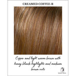 Load image into Gallery viewer, Creamed Coffee-R-Copper and light warm brown with honey blonde highlights and medium brown roots
