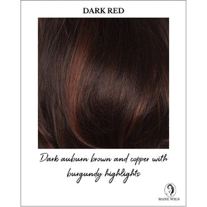 Veronica By Envy in Dark Red-Dark auburn brown and copper with burgundy highlights