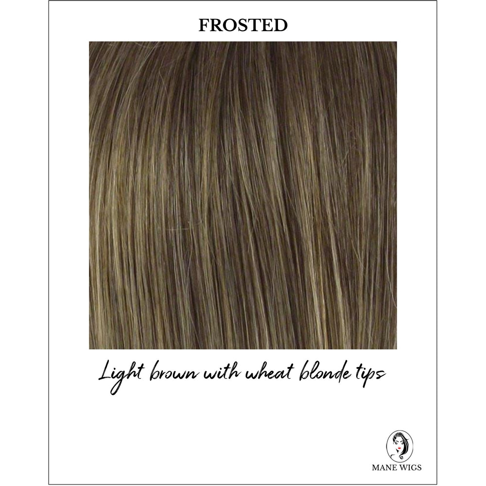 Heather By Envy in Frosted-Light brown with wheat blonde tips
