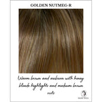 Load image into Gallery viewer, Golden Nutmeg-R-Warm brown and auburn with honey blonde highlights and medium brown roots
