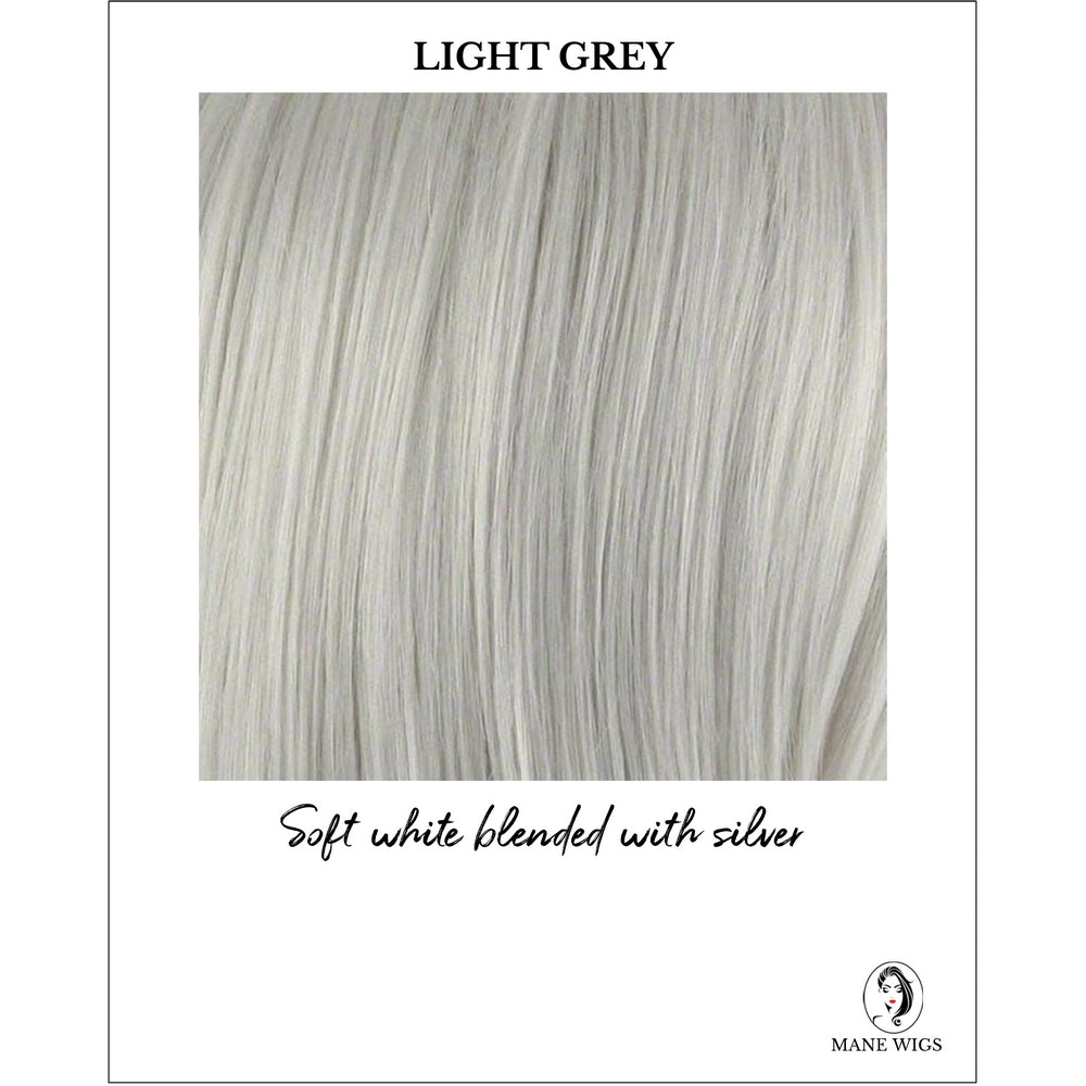 Light Grey-Soft white blended with silver