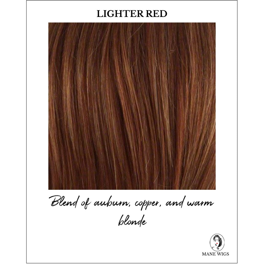Danielle By Envy in Lighter Red-Blend of auburn, copper, and warm blonde
