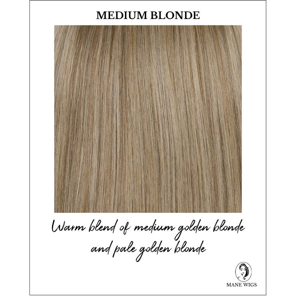 Chelsea By Envy in Medium Blonde-Warm blend of medium golden blonde and pale golden blonde