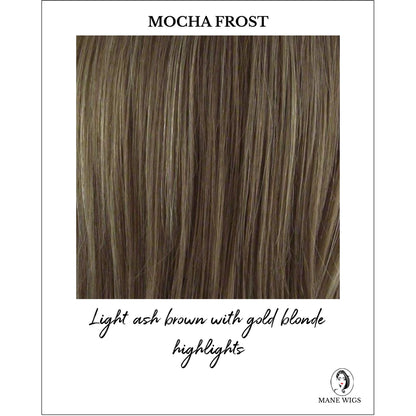 Mocha Frost -Light ash brown with gold blonde highlights