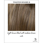 Load image into Gallery viewer, Flame By Envy in Toasted Sesame-R-Light brown blend with medium brown roots
